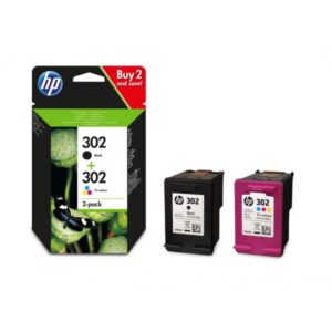 CARTUCHO HP 302 PACK NEGRO + COLOR