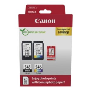 CARTUCHO CANON PG-545-CL546 + 50 PAPEL 10X15